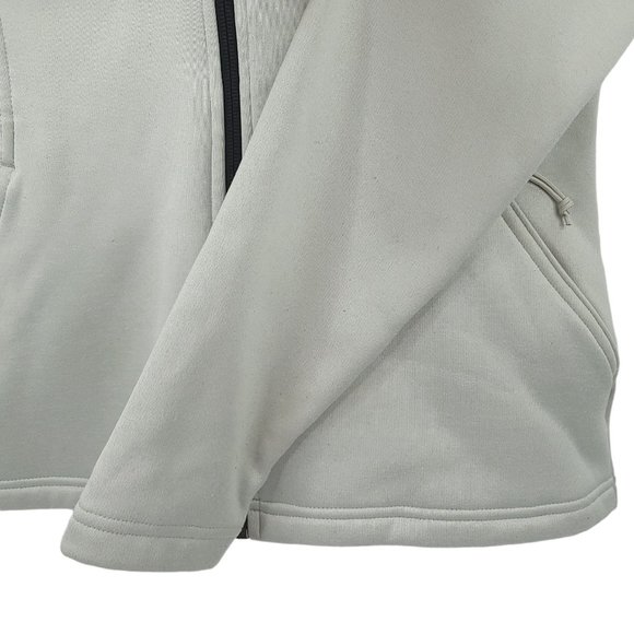 The North Face Full Zip Athletic Fit Jacket Womens Size S Long Sleeve Gray - Picture 8 of 13